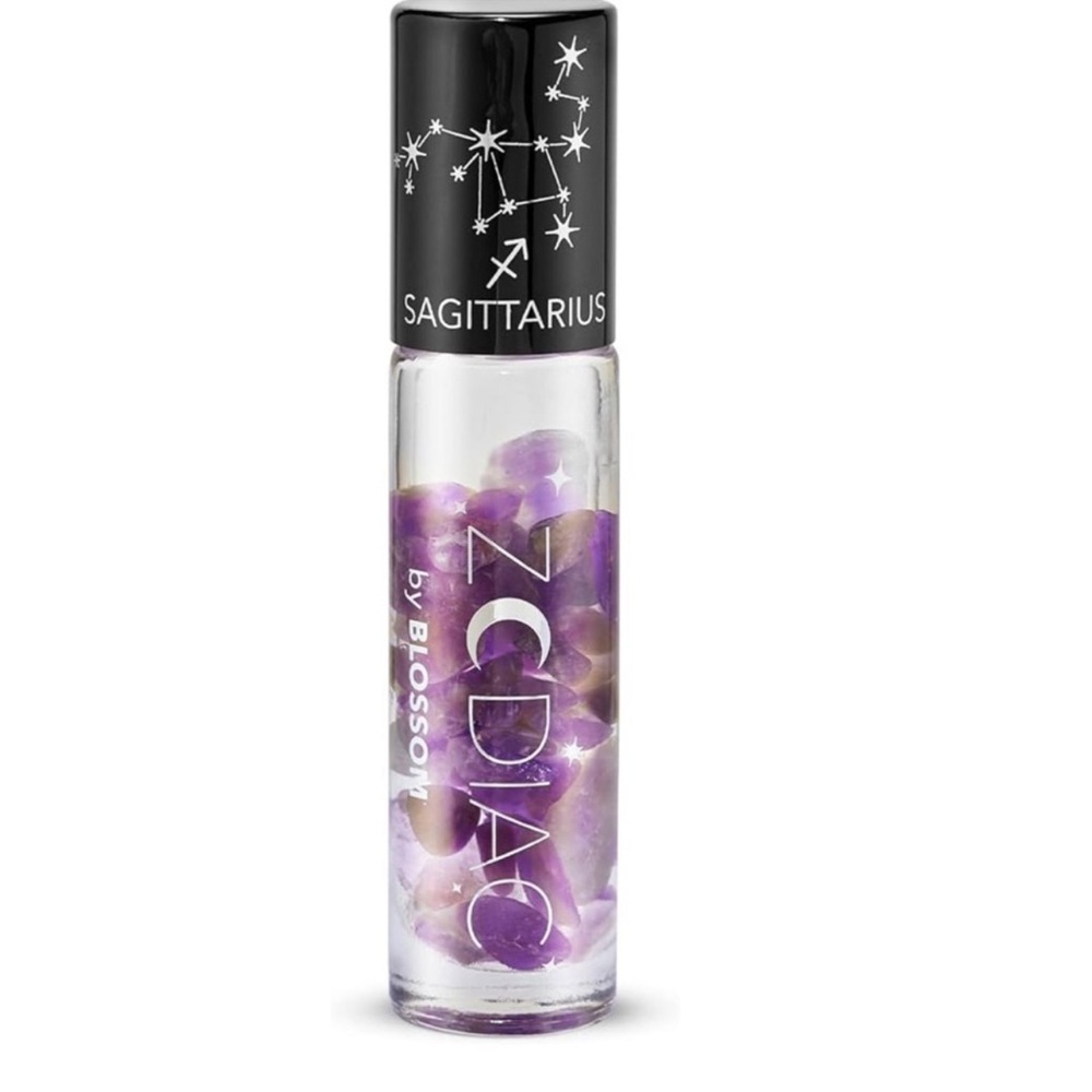 Zodiac by Blossom Sagittarius Roll On Lip Gloss with Real Crystals